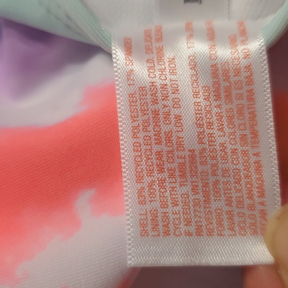 NWT Cat & Jack Girl's 2 PC Tie-Dye Tankini Swimsuit XS 4/5 - Picture 6 of 6